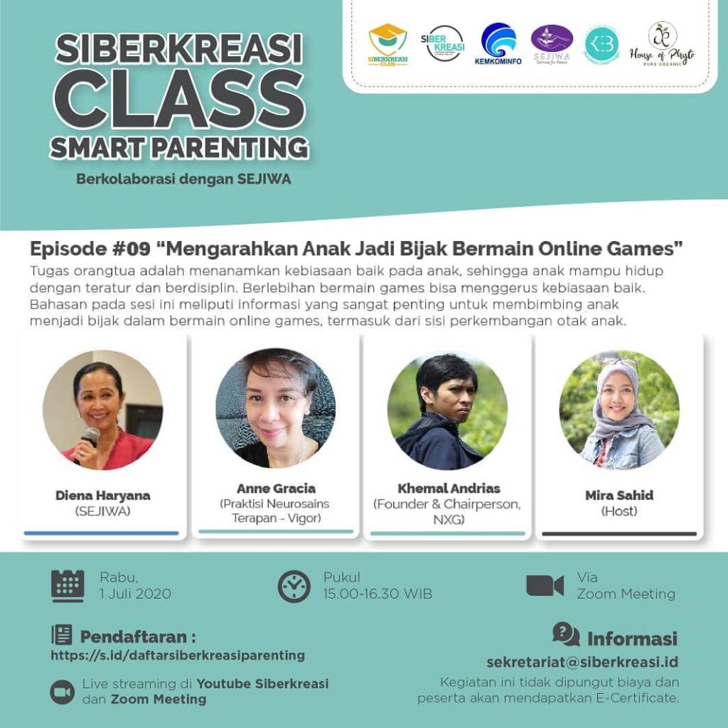 SIBERKREASI CLASS : SMART PARENTING Sesi 9 “Mengarahkan Anak jadi Bijak Bermain Online Games” 7 WhatsApp Image 2020 07 20 at 13.58.04