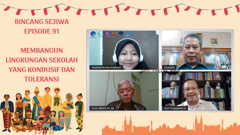 BINCANG SEJIWA EPISODE 91 mEMBANGUN LINGKUNGAN SEKOLAH YANG KONDUSIF DAN TOLERANSI